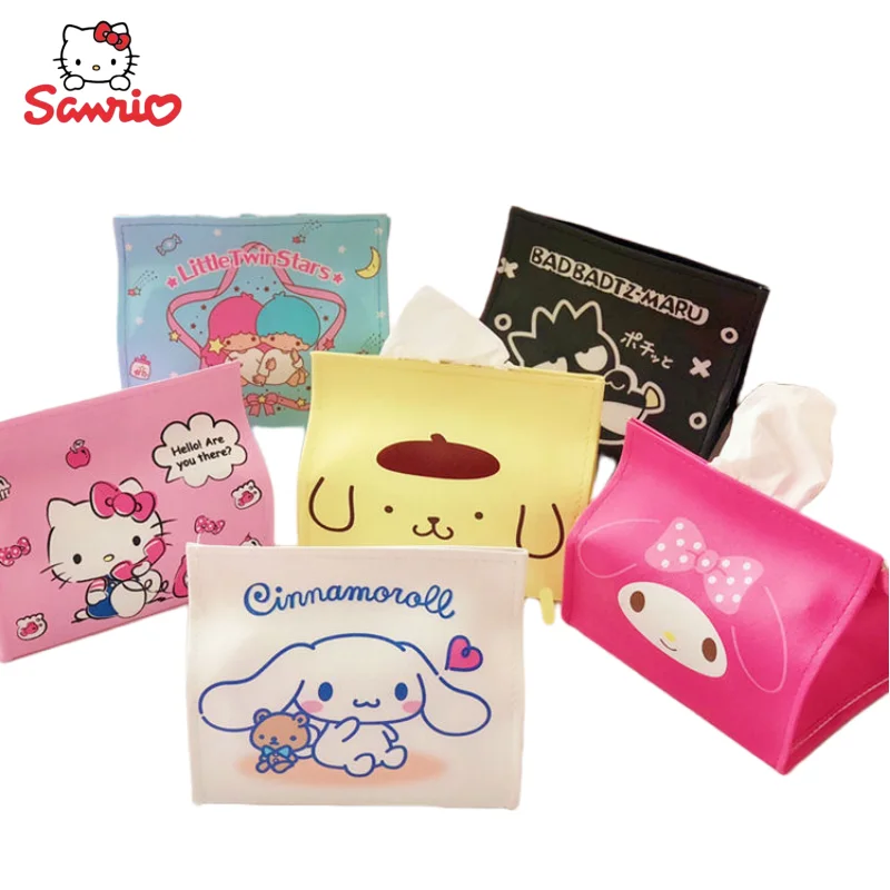 Sanrio New kawaii милые булочки с корицей Hello Kitty my My Melody водонепроницаемая коробка для салфеток креативная бумажная коробка подарок оптом