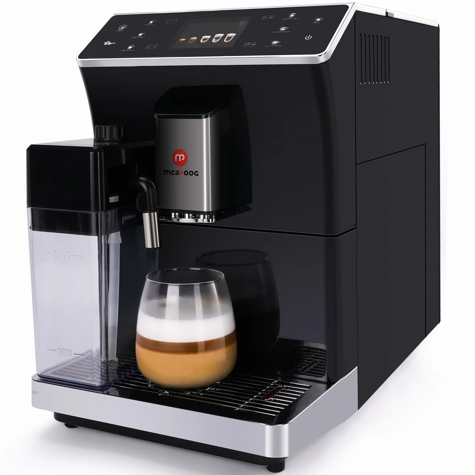 Суперавтоматическая кофемашина Mcilpoog WS-202 для приготовления эспрессо-латте с молочным баком в один клик