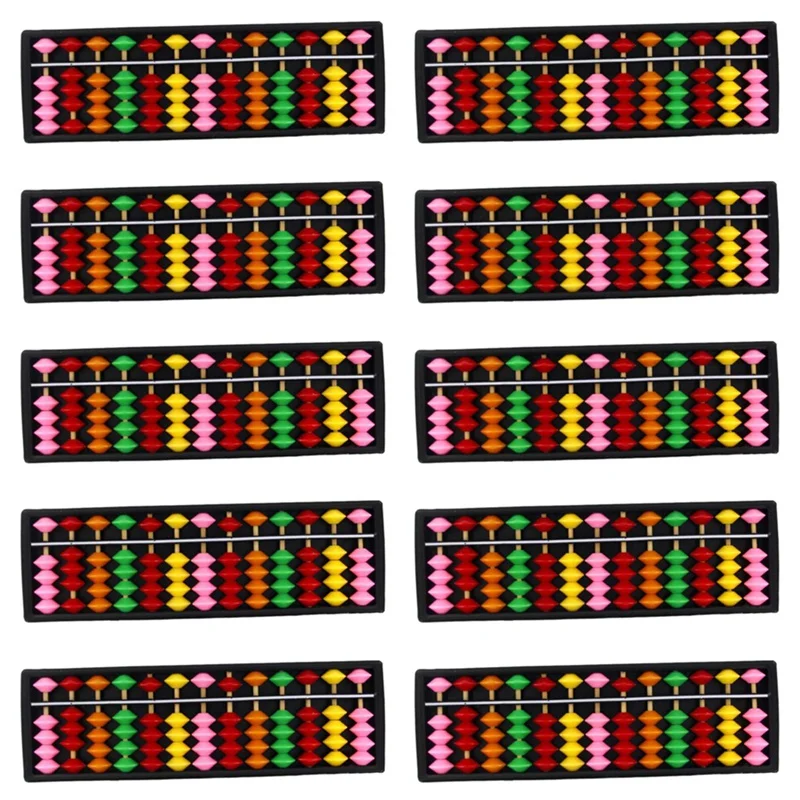 10-кратный портативный пластиковый счет арифметический инструмент для расчетов Abacus