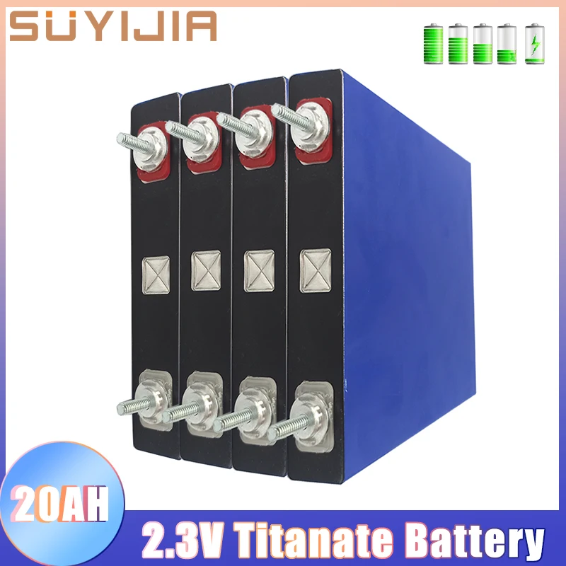 Аккумулятор LTO 2,3 В 20Ач, литий-титанатные низкотемпературные аккумуляторные батареи для автомобильного электровелосипеда, устойчивые к низким температурам, 1-4шт