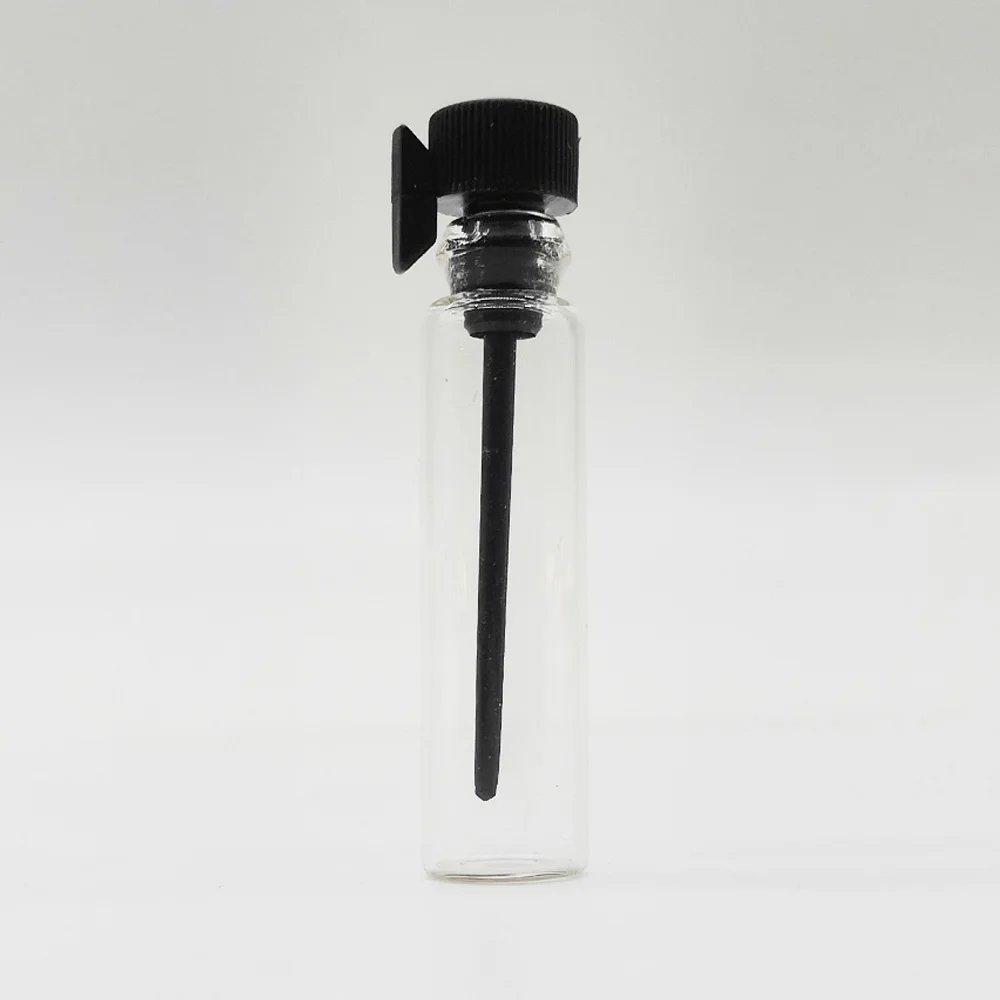 500 шт Пустой Прозрачный стеклянный флакон объемом 2 мл Флакон для пробирок Флаконы для образцов духов с ручкой