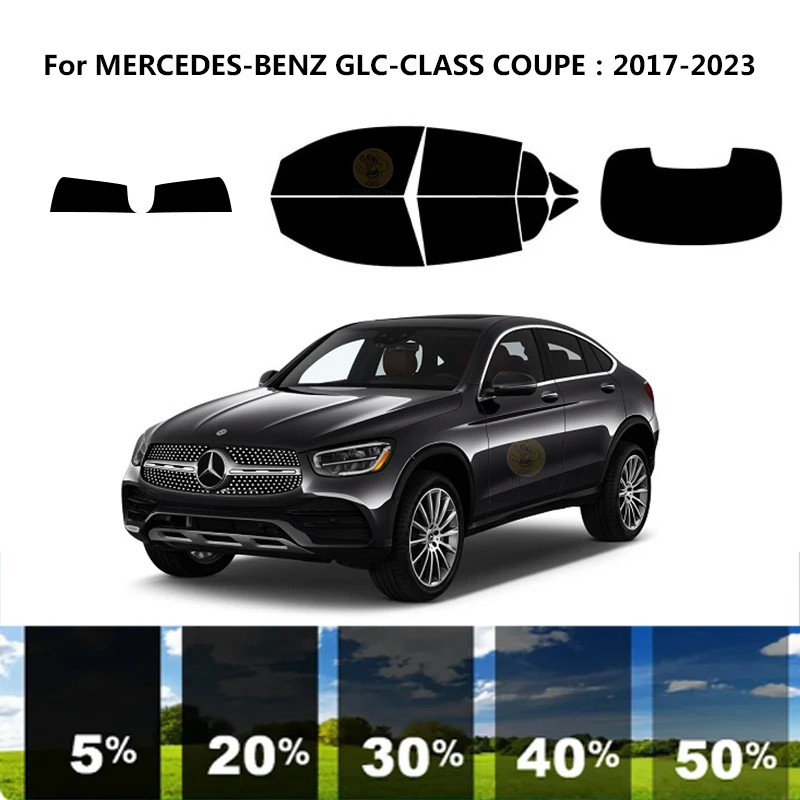 Предварительно Обработанная нанокерамика car UV Window Tint Kit Автомобильная Оконная Пленка Для MERCEDES-BENZ GLC-CLASS COUPE 2017-2023