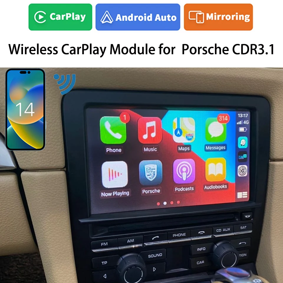 iCarPlay для Porsche 911 991 Cayenne Macan Panamera Bosxter Cayman CDR3.1 Система Беспроводной связи Apple Carplay Android Mirrorlink Box