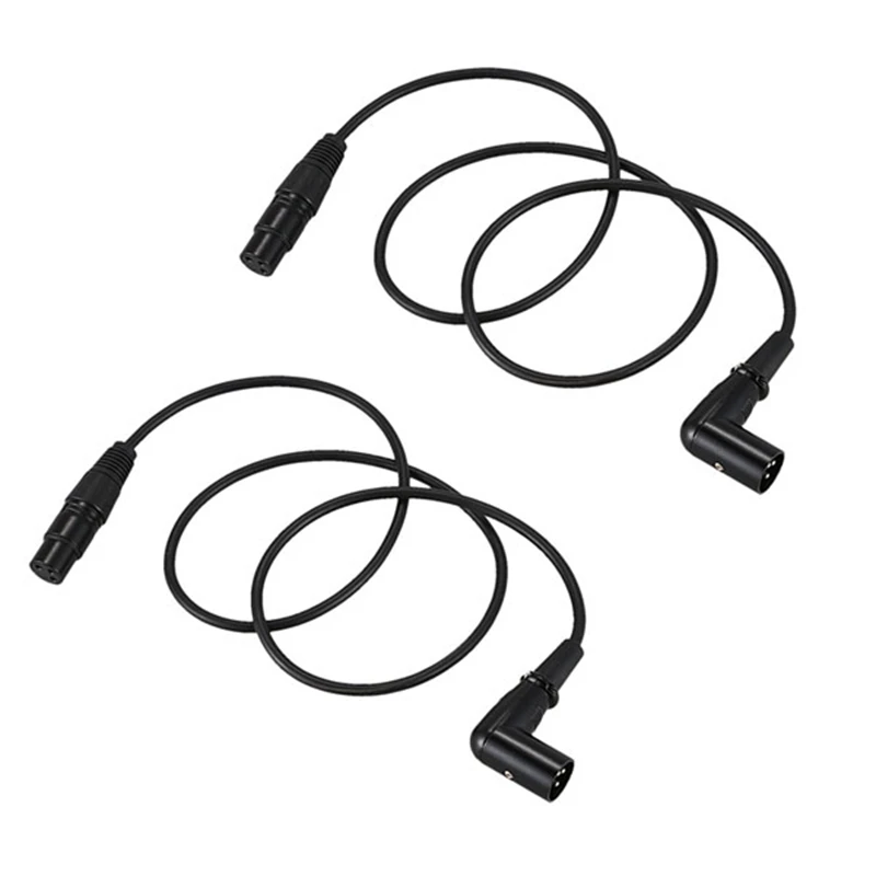 2X прямоугольных XLR-кабеля от мужчины к женщине, шнур микрофона, DMX-сигнальный провод, шнур для равновесия/Микшера/усилителя