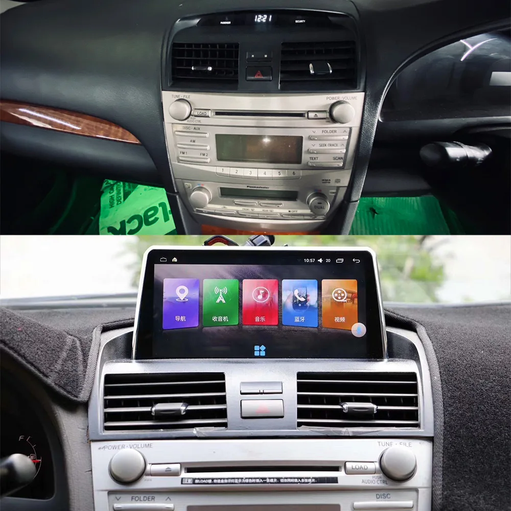 Автомобильный мультимедийный видеоплеер Android 12 для Toyota Camry 2006 2007 2008 2009 2010 2011 2012 GPS Navi Автомагнитола Головное устройство