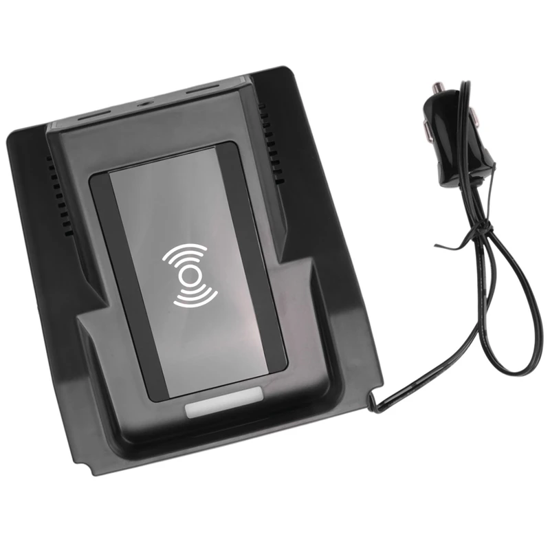 Для Suzuki Jimny JB64 JB74 2019-2021 Автомобильный держатель для телефона Беспроводное зарядное устройство с двумя адаптерами для быстрой зарядки USB QC 3.0