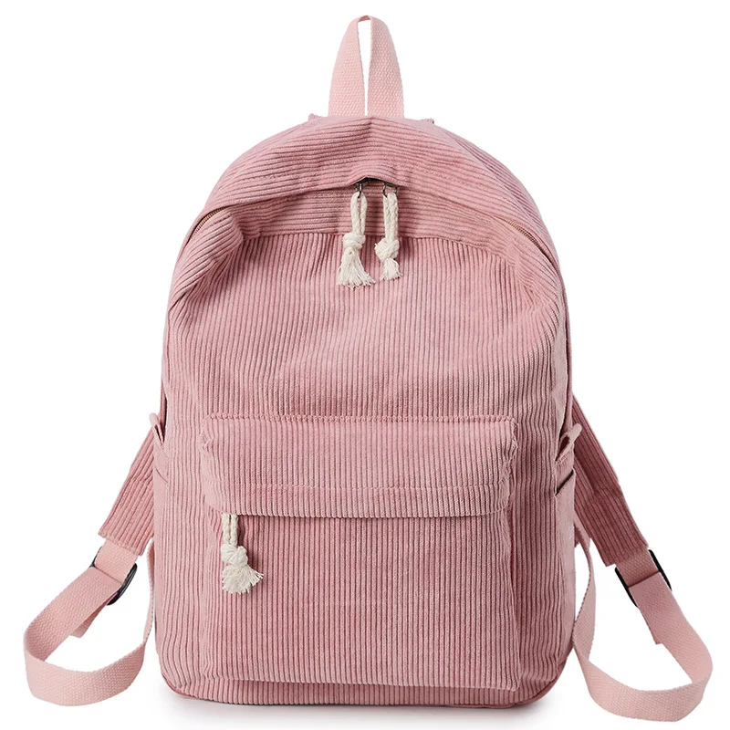 Женский рюкзак Вельветовый дизайн, школьные рюкзаки для девочек-подростков, школьная сумка, рюкзак в полоску, дорожные сумки