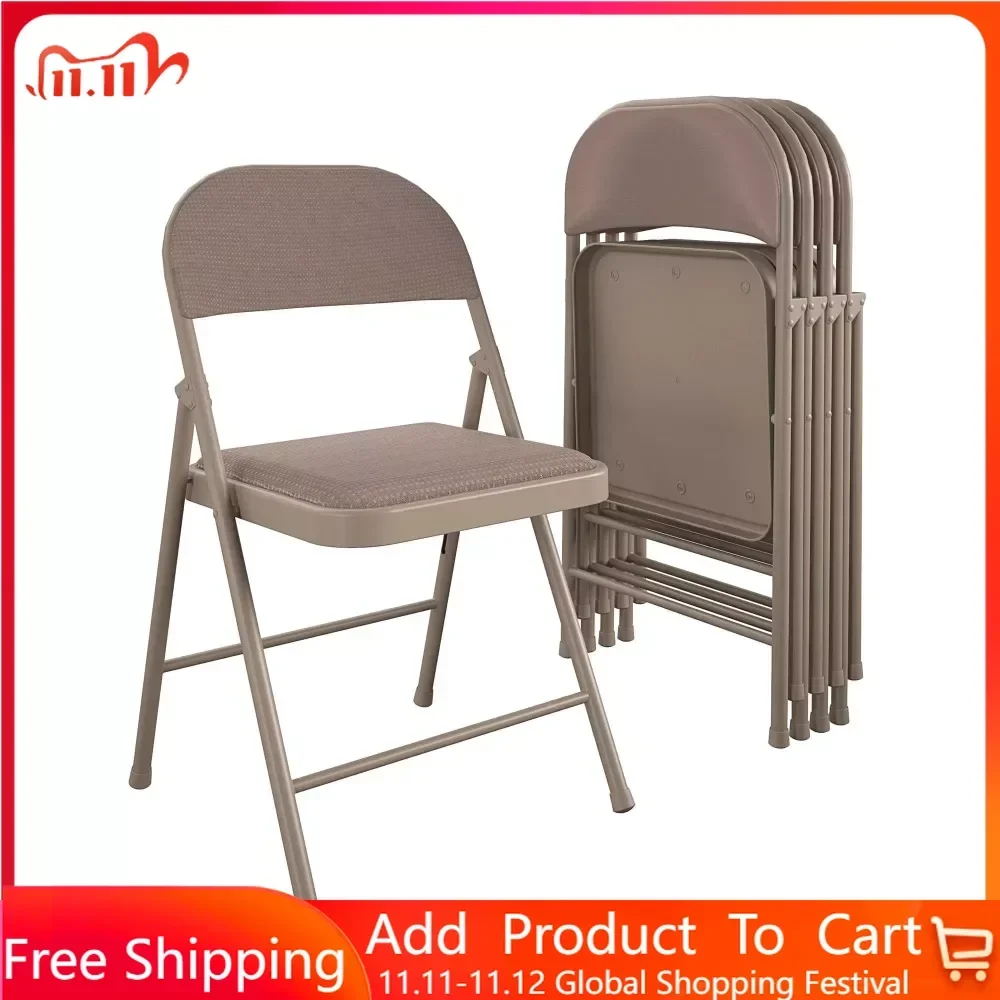 Складной стул Антикварные льняные кресла для отдыха, 4 упаковки, бесплатная доставка, тканевый складной стул SmartFold ™ Мебель для гостиной для дома