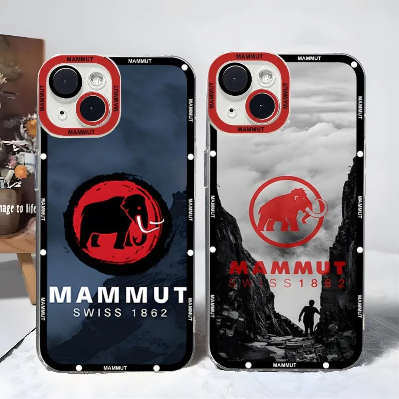 Роскошный дизайн, прозрачный чехол для телефона Mammut для Iphone 13 Pro Max 12 Mini 14 11, мягкие задние крышки с ангельским глазом из ТПУ