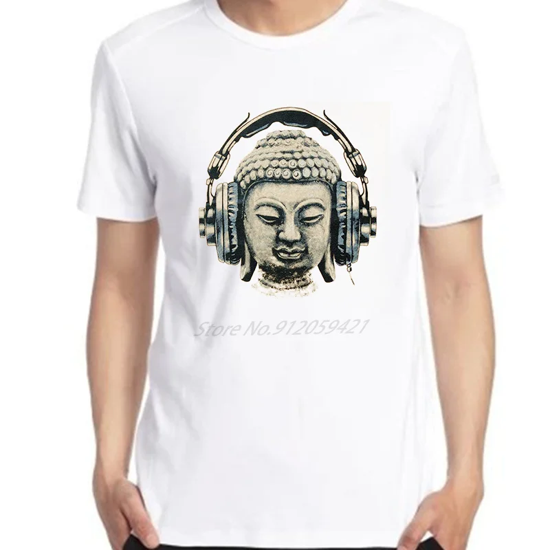 Мужская футболка Banksy Dj Buddha Music Art графические футболки оверсайз футболка Летняя Harajuku футболки с коротким рукавом Мужская одежда