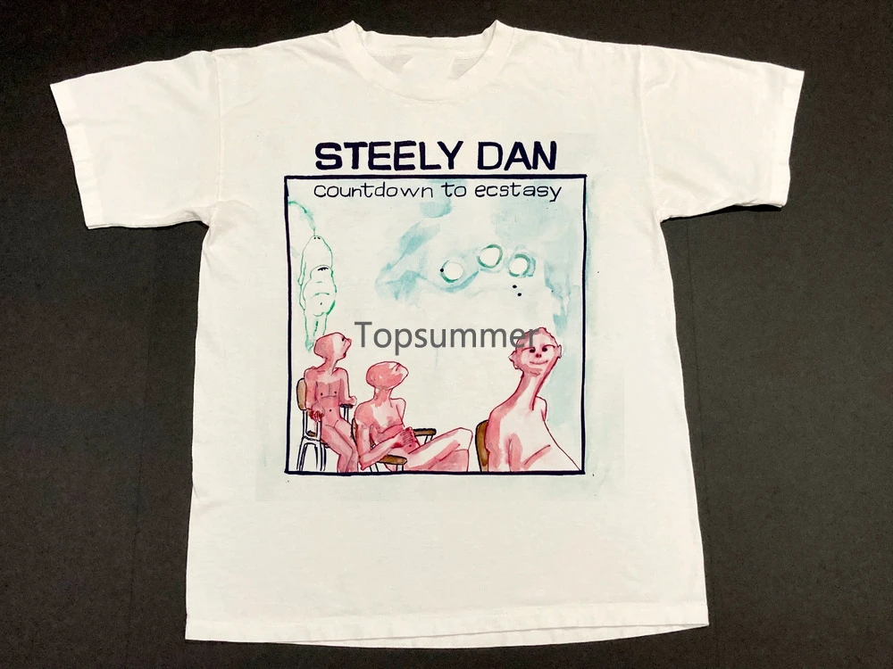 Коллекция Steely Dan Band В подарок фанату Белая футболка S-3Xl