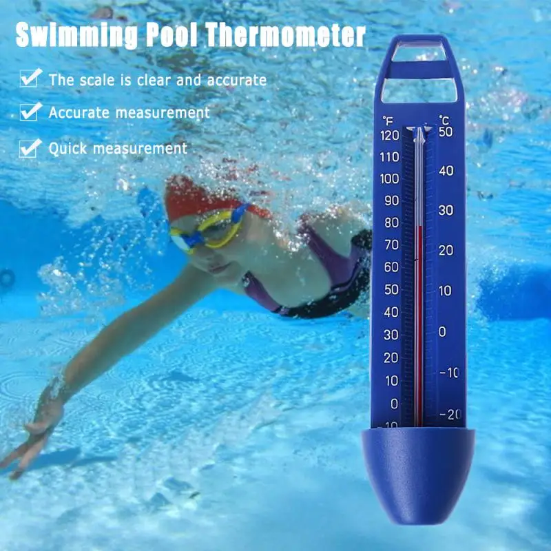 Плавающий Термометр для бассейна Плавающий Термометр для воды Легко считываемая Температура бассейна Спа Гидромассажная Ванна Термометр для ванны Прямая поставка