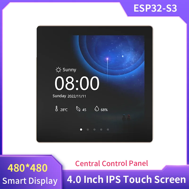 ESP32-S3 4,0-дюймовый IPS сенсорный экран для Arduino LVGL WiFi Bluetooth 480 * 480 ЖК-TFT модуль Smart Display