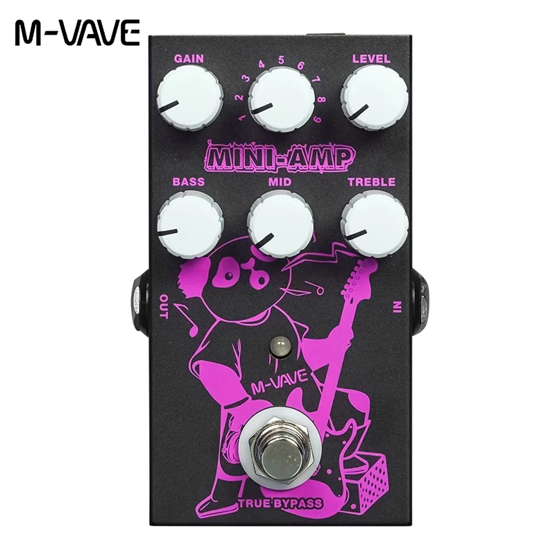 m-vave mini amplifier pedal effect 9 эффект усилителя классический 3-полосный эквалайзер true bypass