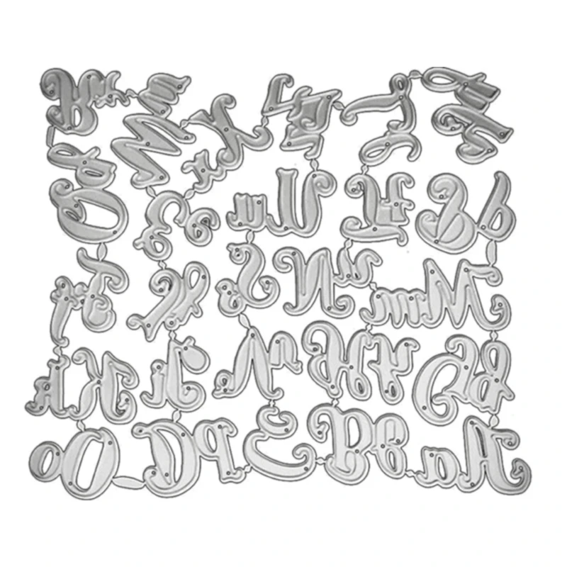 Трафарет для резки металла с буквами, бумажный шаблон для альбома 