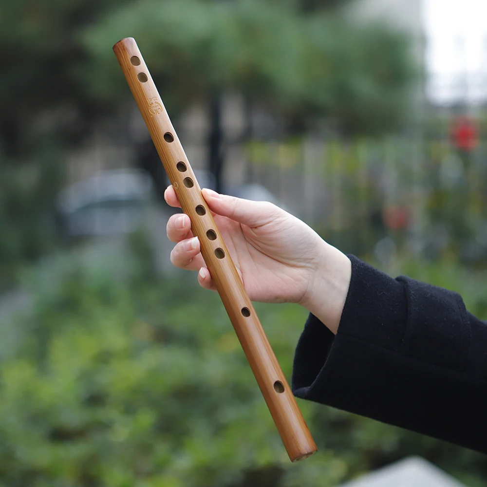 Китайская Традиционная Классическая Бамбуковая Флейта Пикколо C/ D/E/F/G Тон 6 Отверстий Деревянная Вертикальная Флейта Музыкальные Подарки Деревянный Духовой Инструмент