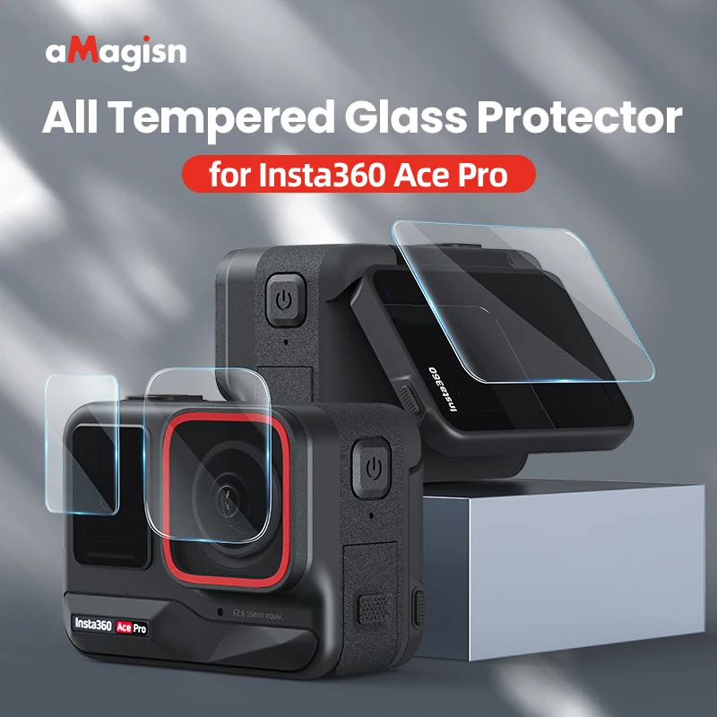 Защитная пленка для экрана из закаленного стекла, защитная пленка 9H HD, аксессуары для спортивной камеры для Insta360 Ace Pro