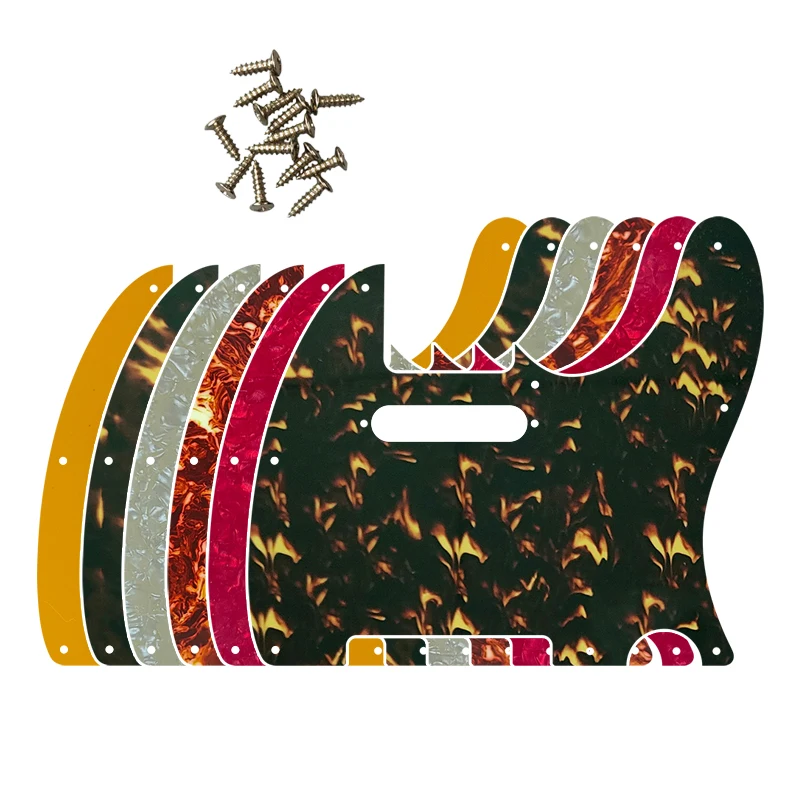Гитарные запчасти Xinyue - Для США / Мексики FD 8 Отверстий для винтов Стандартная Накладка для Теле-гитары Замена царапающей пластины С Рисунком пламени