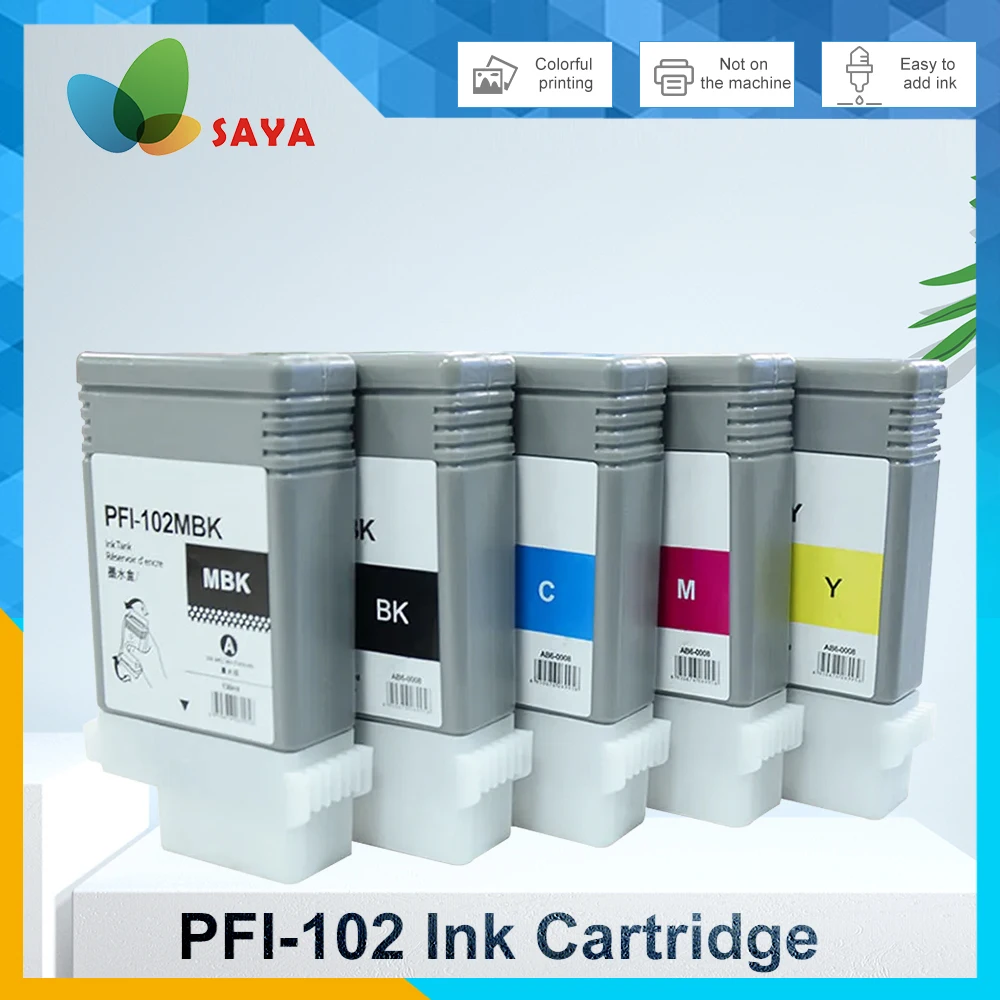 PFI-102 PFI102 PFI 102 Совместимый чернильный картридж для canon IPF500 IPF510 IPF610 IPF700 IPF710 Принтер Премиум-класса Color