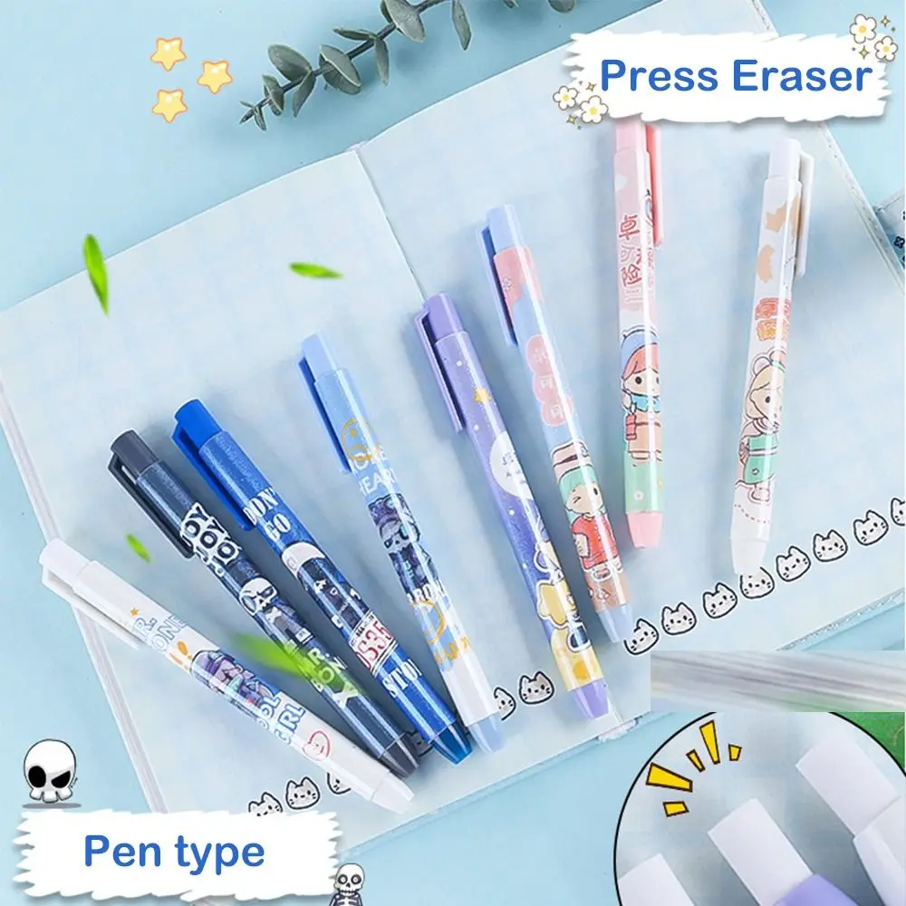 Сменный стержень, Тип ручки, ластик для прессования, высокая эластичность, Бесследный Выдвижной ластик, Форма ручки, Беспыльный ластик для прессования.