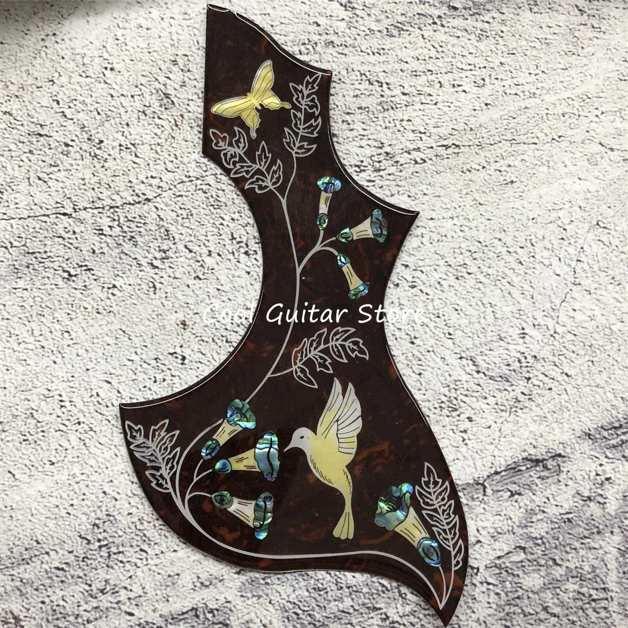 Целлулоидная накладка для акустической гитары 2023, инкрустация морскими ушками Колибри, толщина 2 мм, бесплатная доставка