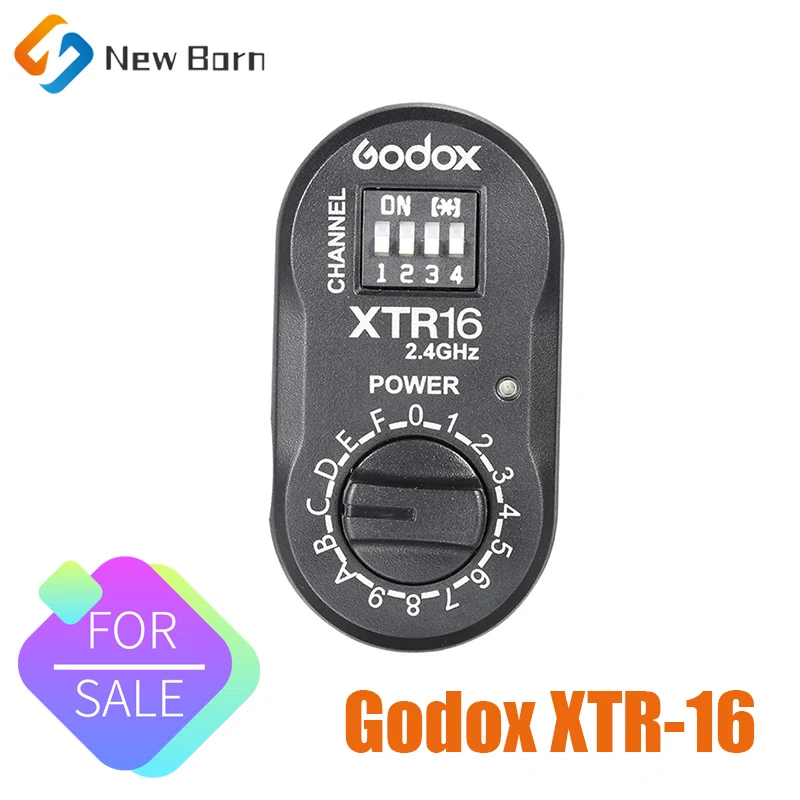 Флэш-приемник Godox XTR-16 2.4G Wireless X-system для запуска передатчика X1C X1N XT-16 серии Wistro AD360/DE/QT/DP/QS/GS/GT