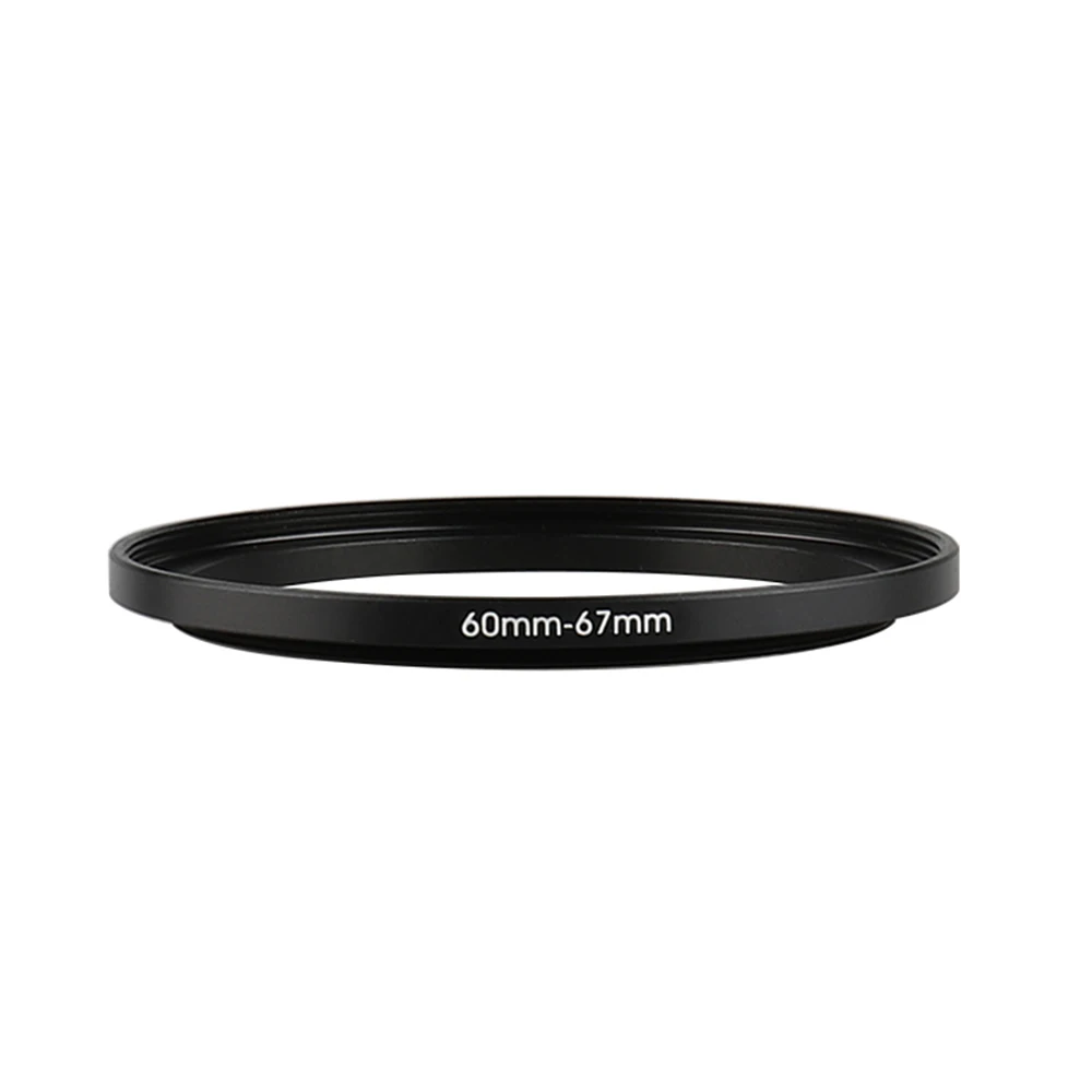 Алюминиевое Черное Повышающее Фильтрующее Кольцо 60 мм-67 мм 60-67 мм 60-67 Адаптер Фильтра для объектива Canon Nikon Sony DSLR Camera Lens