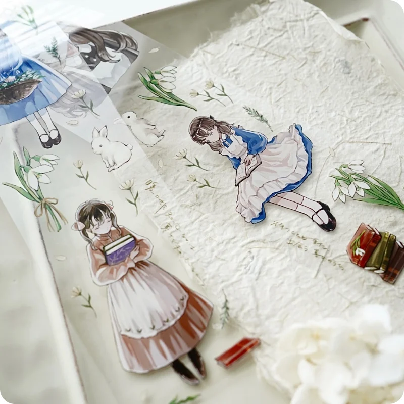 3m Lovely Waiting Flower Girl, специальная масляная лента для васи, принадлежности для рукоделия, изготовление открыток для скрапбукинга, Декоративная наклейка плана