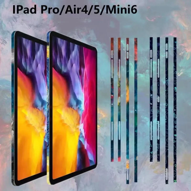 Горячая 3M Зернистая Наклейка-Скин Для iPad Pro 2021 2020 2018 12,9 11 Air4 mini6 Боковые Скины Оберточная Бумага Пограничная Пленка Защитная Наклейка
