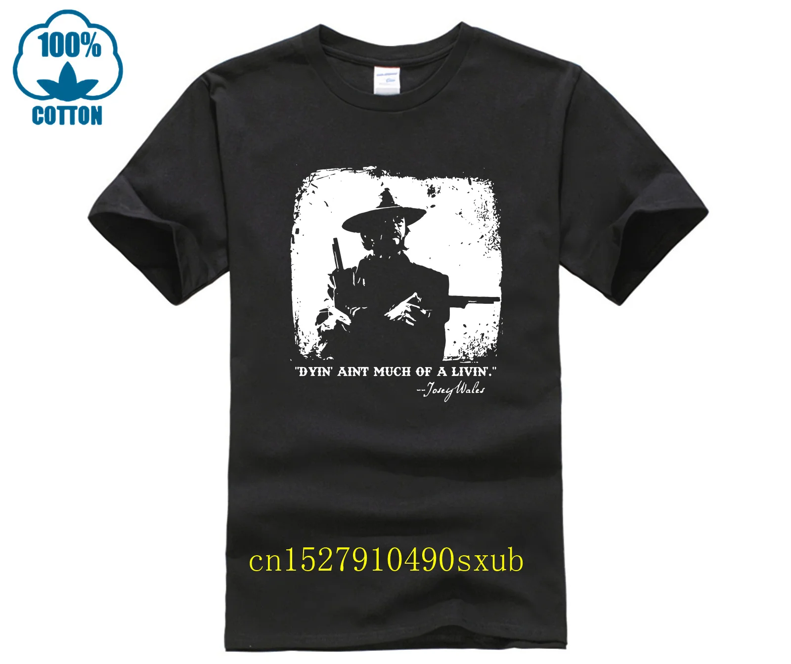 Топовая мужская футболка The Outlaw Josey Wales Модная мужская футболка с коротким рукавом