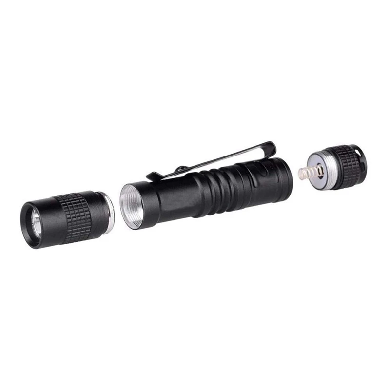 4X Фонарик-ручка-фонарик, супер Маленькая мини-светодиодная лампа AAA XPE-R3, зажим для ремня, карманный фонарик с кобурой