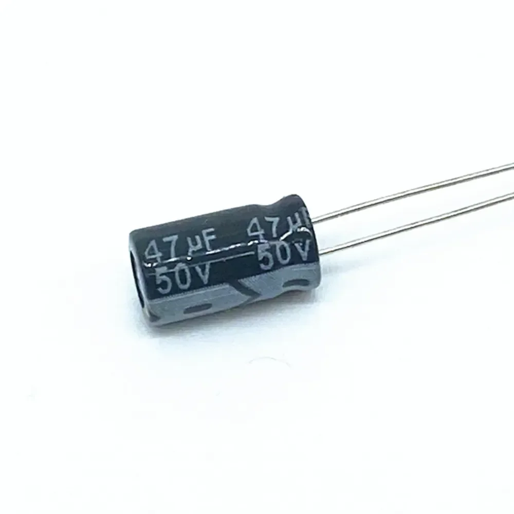 50ШТ Электролитический конденсатор высокого качества 50V47UF 6*12mm 47UF 50V 6 *12
