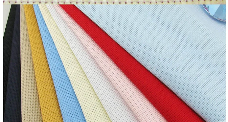 Высококачественная 14-каратная разноцветная холщовая вышивка крестиком Ткань Aida 100x150 см-2