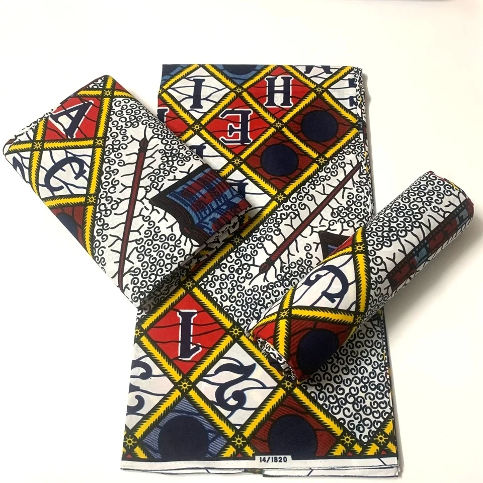 Новый Африканский Восковой принт Ткани Анкара 100% Хлопок Лоскутное шитье в Нигерийском стиле Гарантировано Настоящим Настоящим воском для платьев