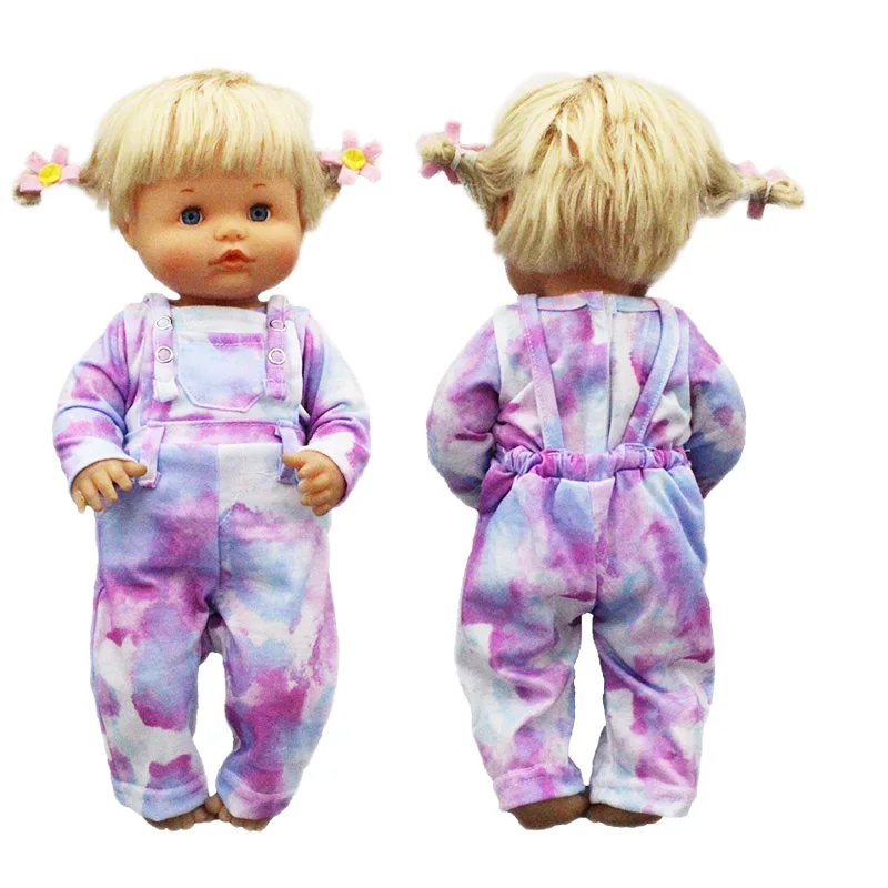 Фиолетовый комбинезон, комплект одежды для куклы Nenuco 42 см, аксессуары для куклы Nenuco y su Hermanita