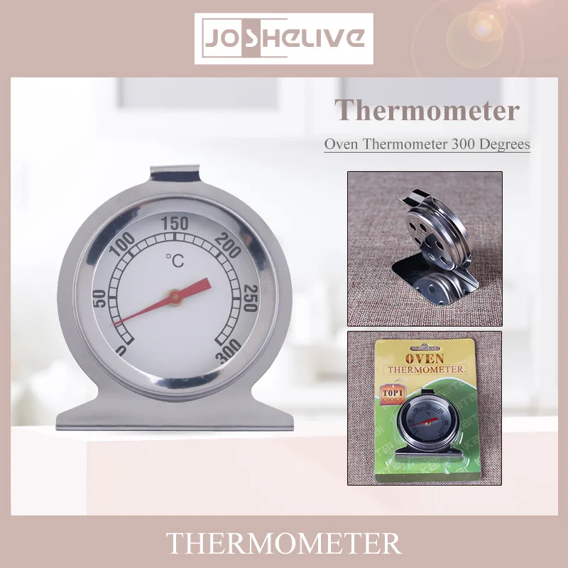 Термометр для духовки из нержавеющей стали с мини-циферблатом, измеритель температуры в стойке, кухонные инструменты, горячая еда для барбекю, игольчатый термометр с горячим маслом.