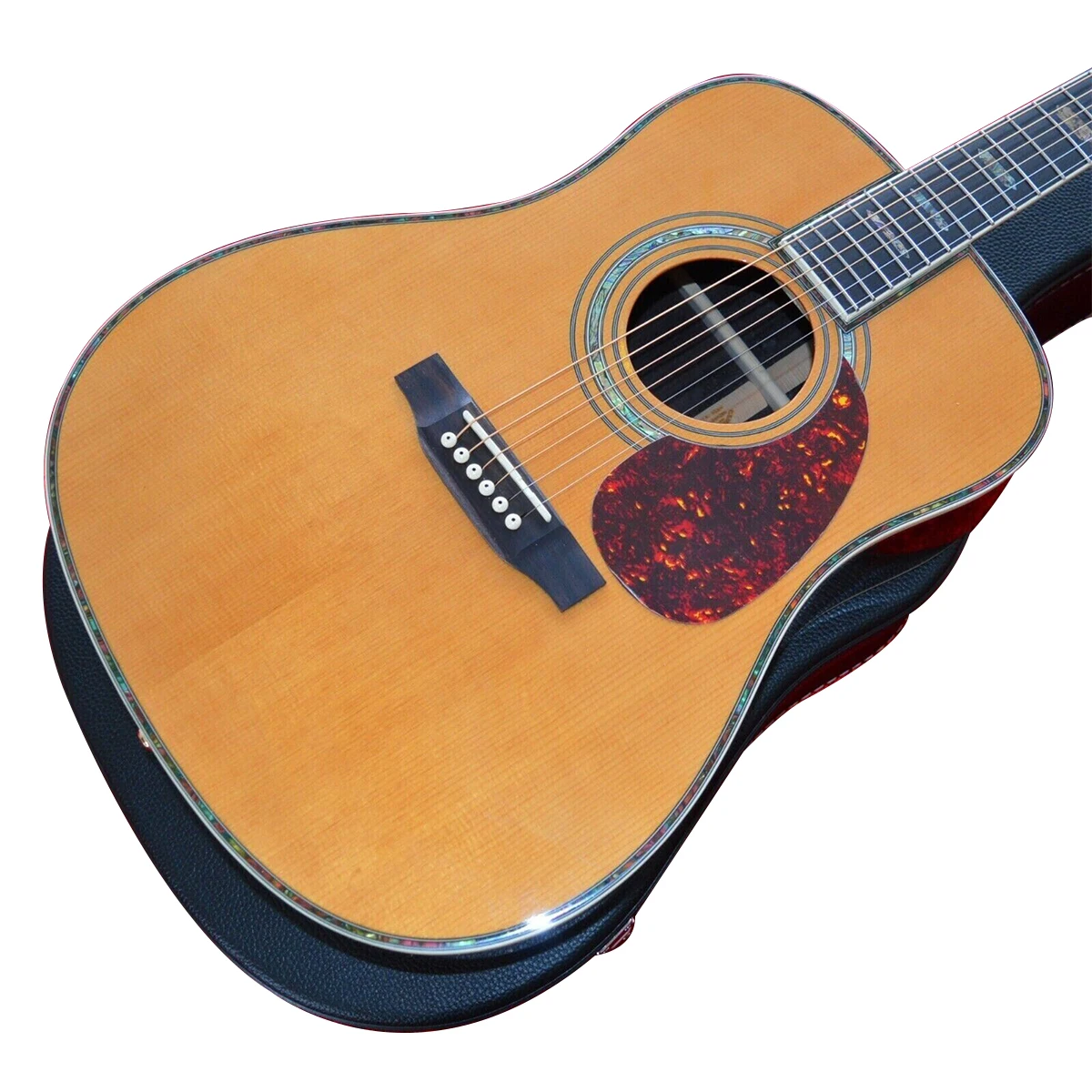 Высококачественная Акустическая гитара SR-MAC-D45 из цельного кедра 41 дюйма в стиле D с верхом из цельного кедра
