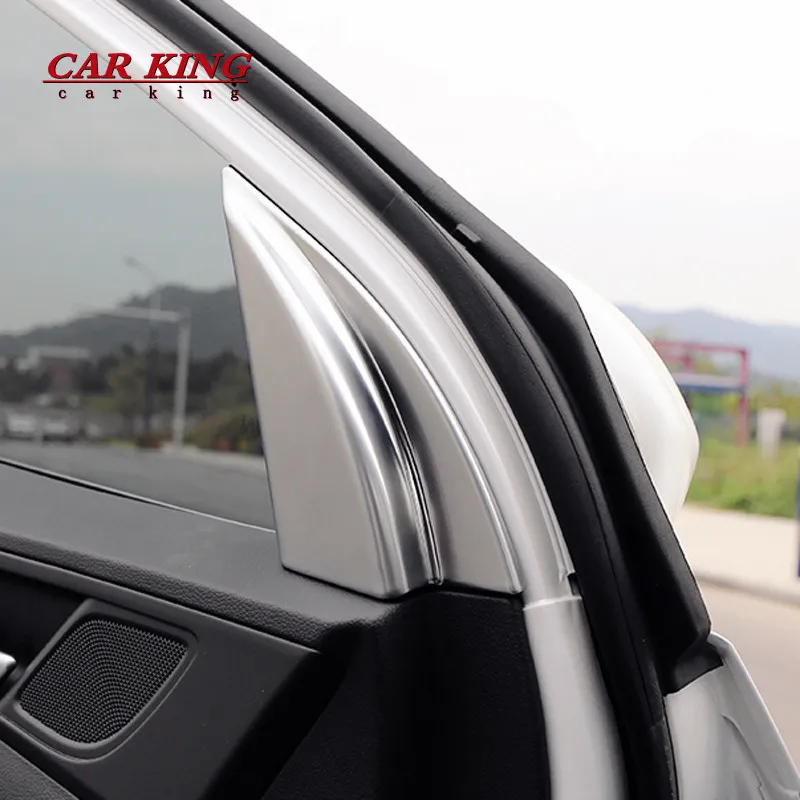 Для Hyundai Tucson 2015 2016 2017 2018 ABS Матовый Автомобильный интерьер A-образная стойка Динамик роговое кольцо Крышка Отделка Аксессуары для укладки автомобилей 2 шт