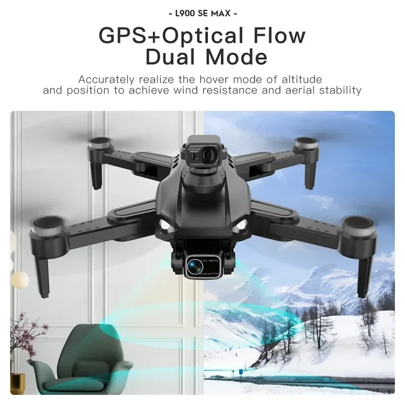 Профессиональная Камера 4K 5G Wifi FPV 360 ° Для обхода препятствий с Бесщеточным двигателем RC Quadcopter Mini Dron L900 Pro SE MAX GPS Drone