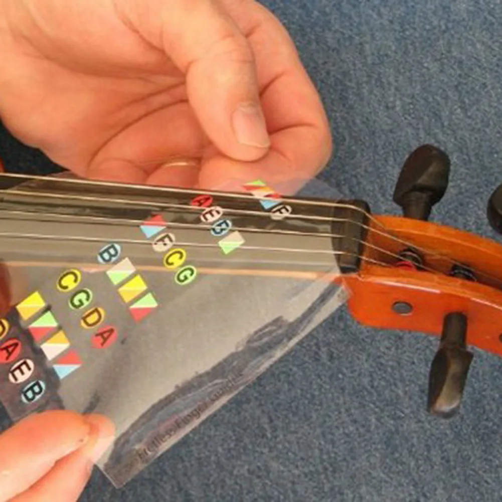 Наклейка для руководства по грифу скрипки Таблица Интонаций Размер наклейки для начинающих 4/4 Наклейки для аккордов на грифе Метки Ладов