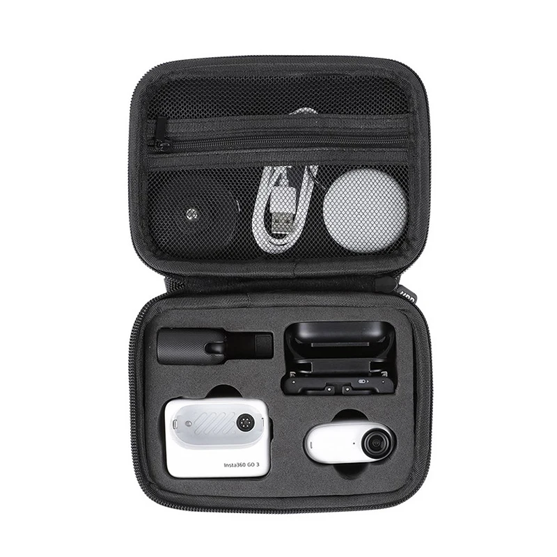 Портативная Мини-Сумка Для Хранения Экшн-Камеры Insta360 GO 3 Противоударный EVA Защитный Чехол Для Переноски Аксессуаров Insta360 GO 3
