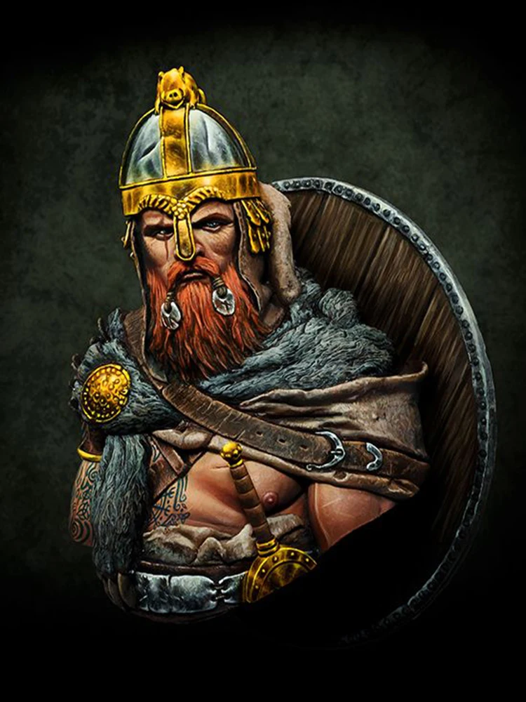 1/10 Игрушечный бюст древнего воина Viking pride, модель из смолы, миниатюрный комплект в разобранном виде, неокрашенный