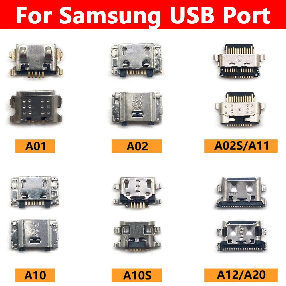 100 шт. USB-Порт Для Samsung A10 A20 A70 A10S A20S A21S A30S A50S A70S USB-Разъем для Зарядки Док-станции Разъем Продвижение