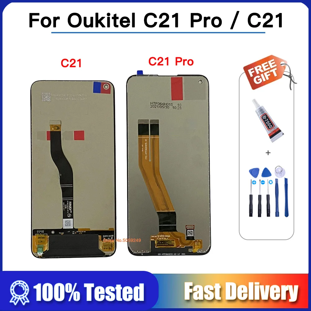 100% Протестировано Для OUKITEL C21 ЖК-дисплей с Сенсорным экраном Digitizer В сборе Оригинальный Новый ЖК-дисплей для C21 pro C21pro + Инструменты + клей