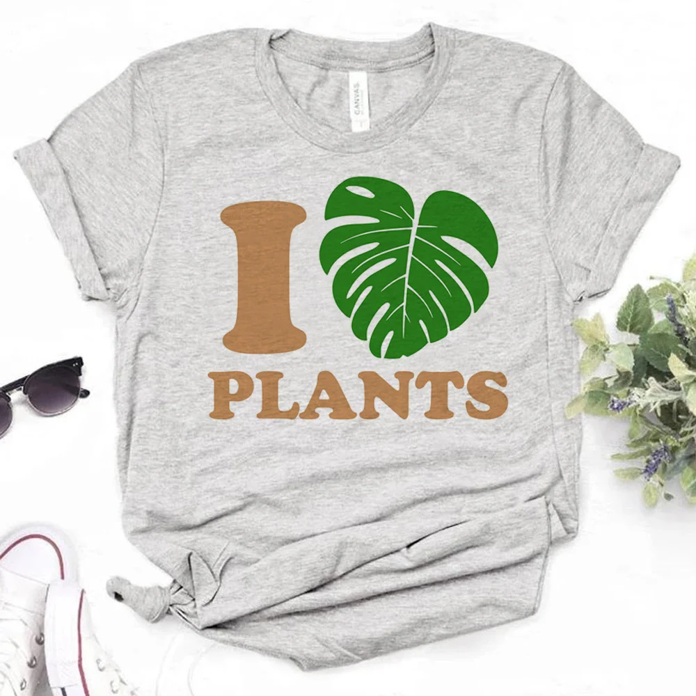 Футболка Plants Love женская уличная одежда футболка женская одежда из аниме