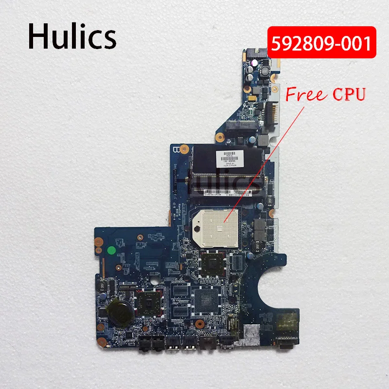 Hulics Используется Для Материнской платы ноутбука HP 592809-001 CQ42 CQ62 G42 DA0AX2MB6E1 DDR3 Free CPU