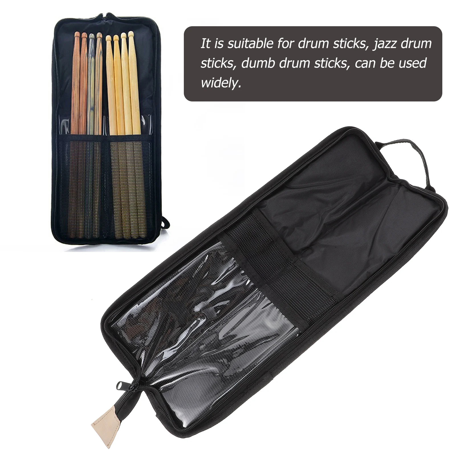 Водонепроницаемая сумка для хранения барабанной палочки Контейнер для голеней Прочный простой нейлоновый чехол для переноски