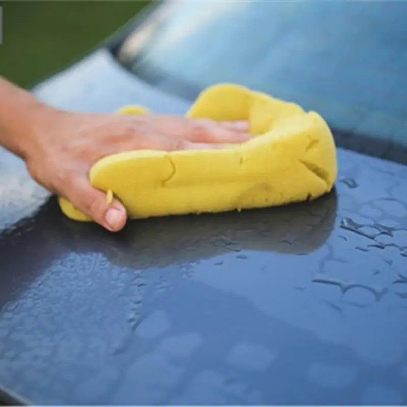 Модная большая микропористая портативная губка для мытья автомобилей Honeycomb, блок губок для мытья загона для автомобиля и комплект для чистки