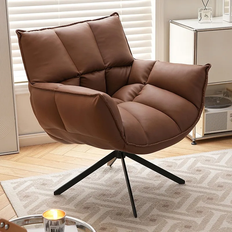Итальянское кресло с односпальным диваном, современное минималистичное вращающееся кресло для отдыха, дизайнерское современное кресло для гостиной, ленивый Минималистичный шезлонг