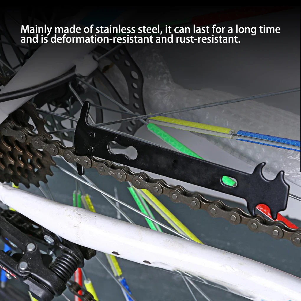 Индикатор износа велосипедной цепи Инструмент для ремонта Цепей для горных дорог Измерительная линейка Запасные части для велосипедов